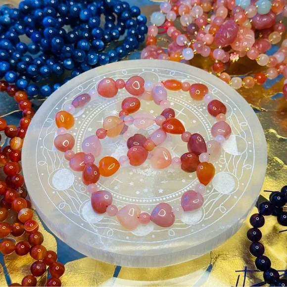 Yanyuan Agate Heart Bracelet ❤️ YAB11 - Picture 1 of 3